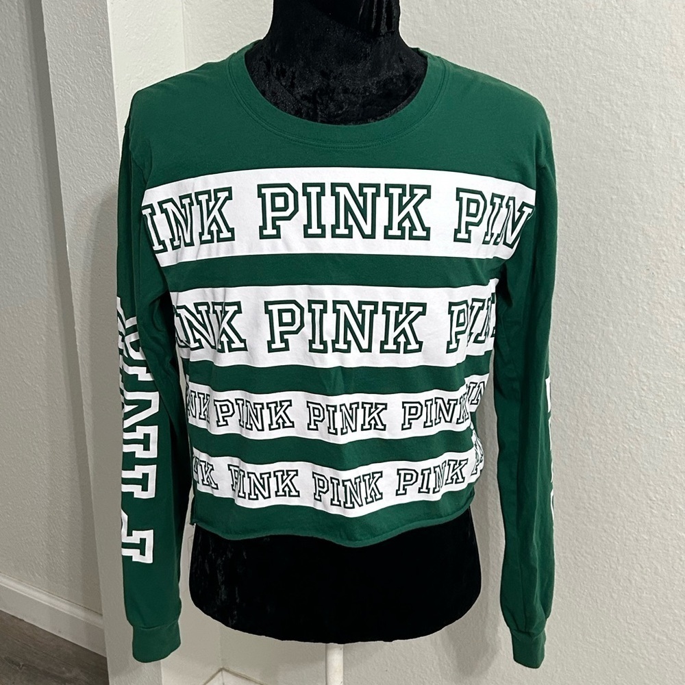 Victoria’s Secret PINK Cropped Long Sleeve Top